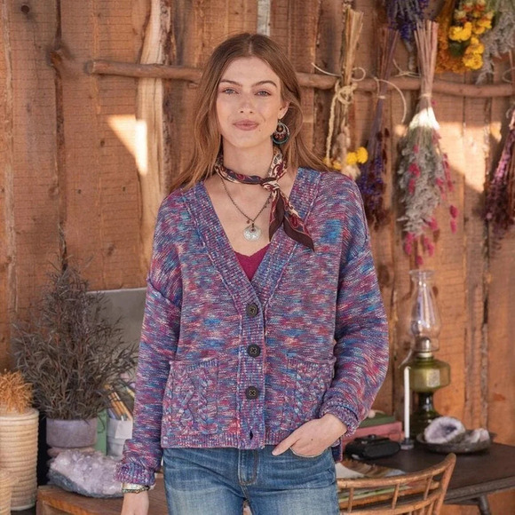 Sundance Women's Multicolored Ragtime Cardigan Size Medium - Picture 1 of 9